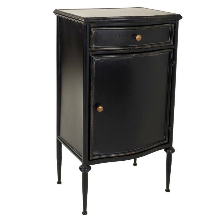 Natbord Alexandra House Living Sort 36 x 86 x 46 cm #1