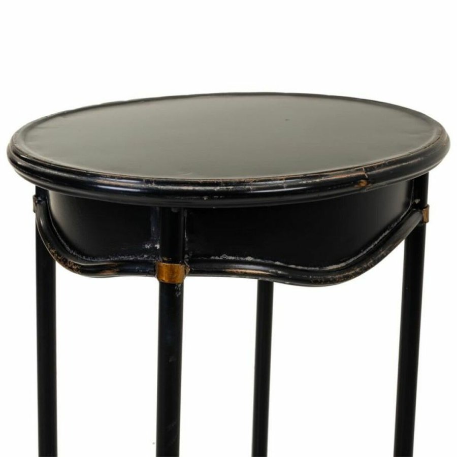 St med 2 borde Alexandra House Living Sort Metal 75 x 75 x 50 cm #7
