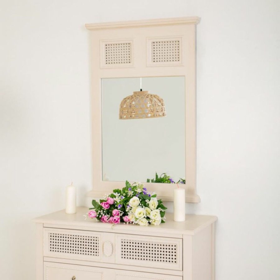 Vgspejl Alexandra House Living Gr Pink 90 x 4 x 60 cm Rektangulr #11