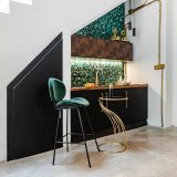 Sofabord Alexandra House Living Guld Glas 43 x 73 x 43 cm #2
