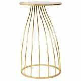 Sofabord Alexandra House Living Guld Glas 43 x 73 x 43 cm #4