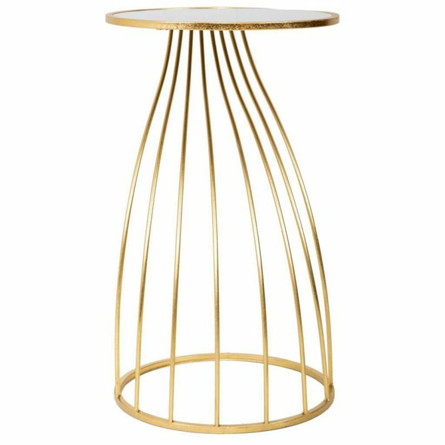 Sofabord Alexandra House Living Guld Glas 43 x 73 x 43 cm #4