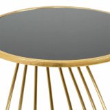 Sofabord Alexandra House Living Guld Glas 43 x 73 x 43 cm #5