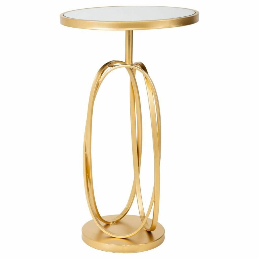 Sofabord Alexandra House Living Guld Glas Tr MDF 35 x 61 x 35 cm #1