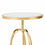 Sofabord Alexandra House Living Guld Glas Tr MDF 35 x 61 x 35 cm #3