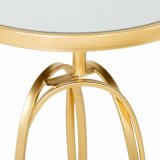 Sofabord Alexandra House Living Guld Glas Tr MDF 35 x 61 x 35 cm #4