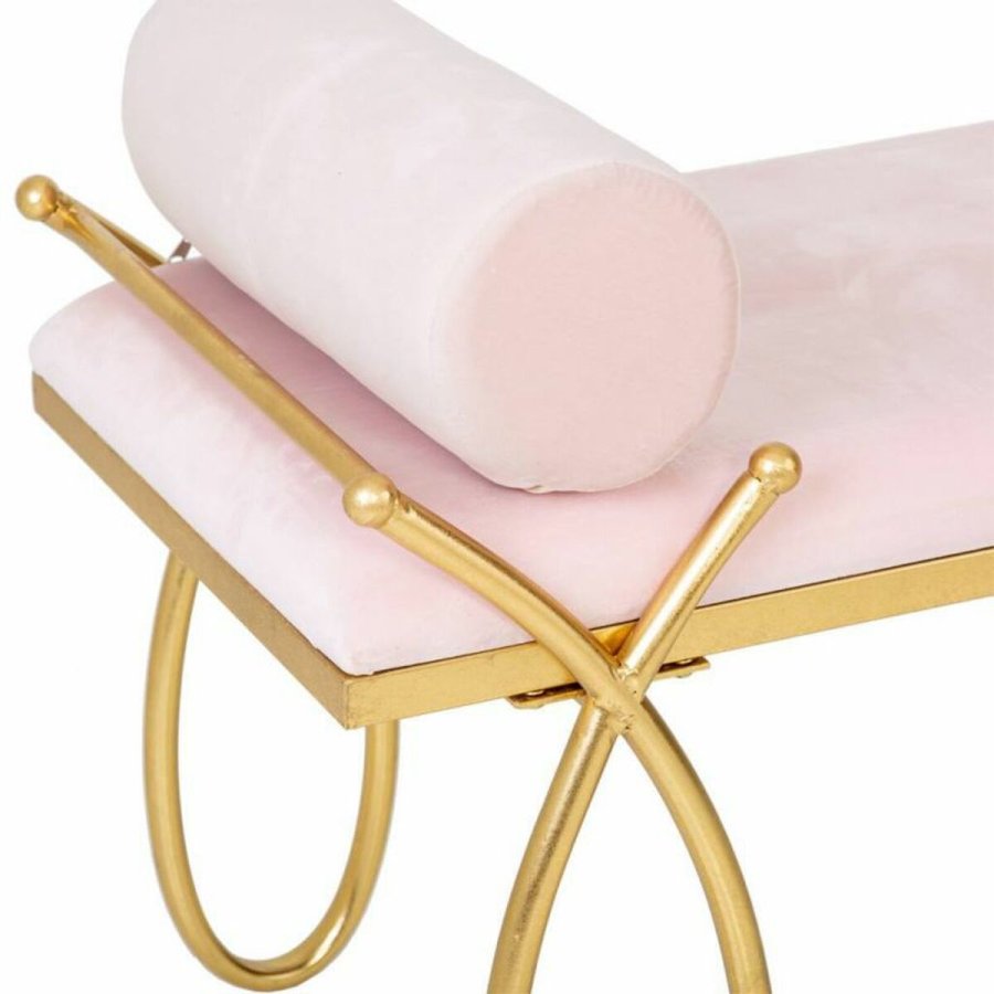 Stol Alexandra House Living Guld Metal Svamp Tr MDF 49 x 53 x 112 cm #16