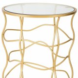 Sofabord Alexandra House Living Guld Metal 46 x 60 x 46 cm #3