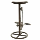 Taburet Alexandra House Living Brun Sort Metal Tr MDF 40 x 73 x 40 cm Pedaler #11