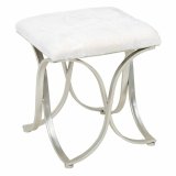 Stol Alexandra House Living Champagne Metal Svamp Tr MDF 41 x 47 x 41 cm #1