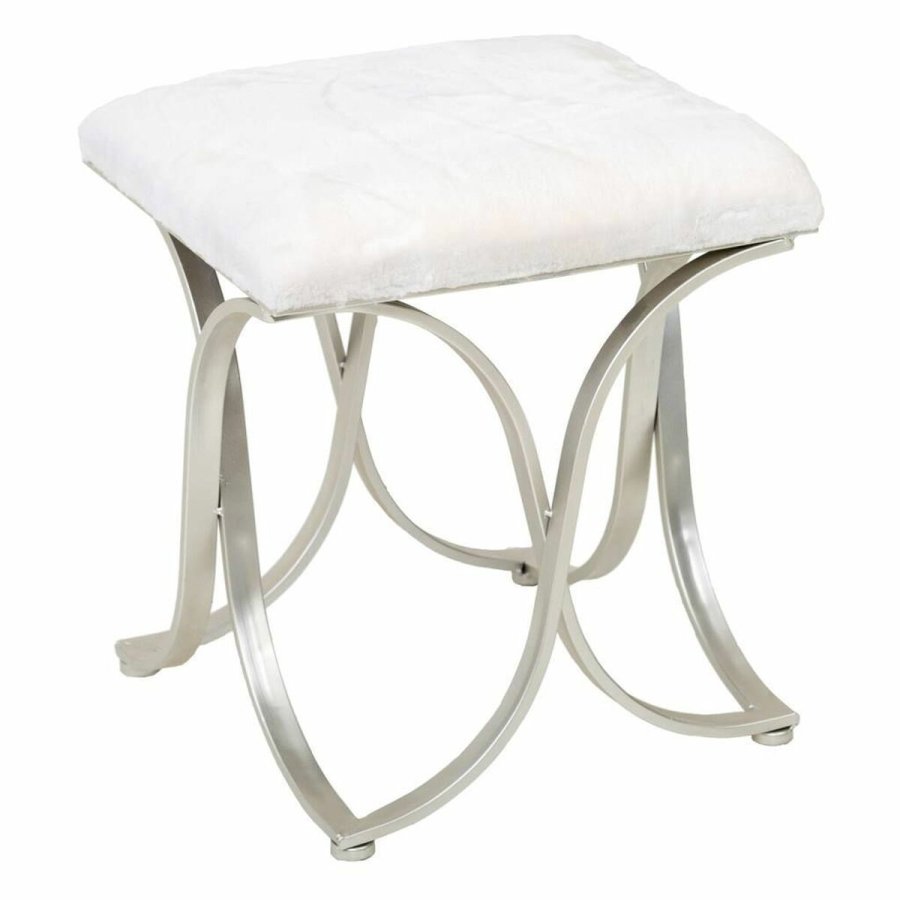 Stol Alexandra House Living Champagne Metal Svamp Tr MDF 41 x 47 x 41 cm #1