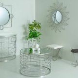 Stol Alexandra House Living Champagne Metal Svamp Tr MDF 41 x 47 x 41 cm #11