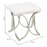 Stol Alexandra House Living Champagne Metal Svamp Tr MDF 41 x 47 x 41 cm #31
