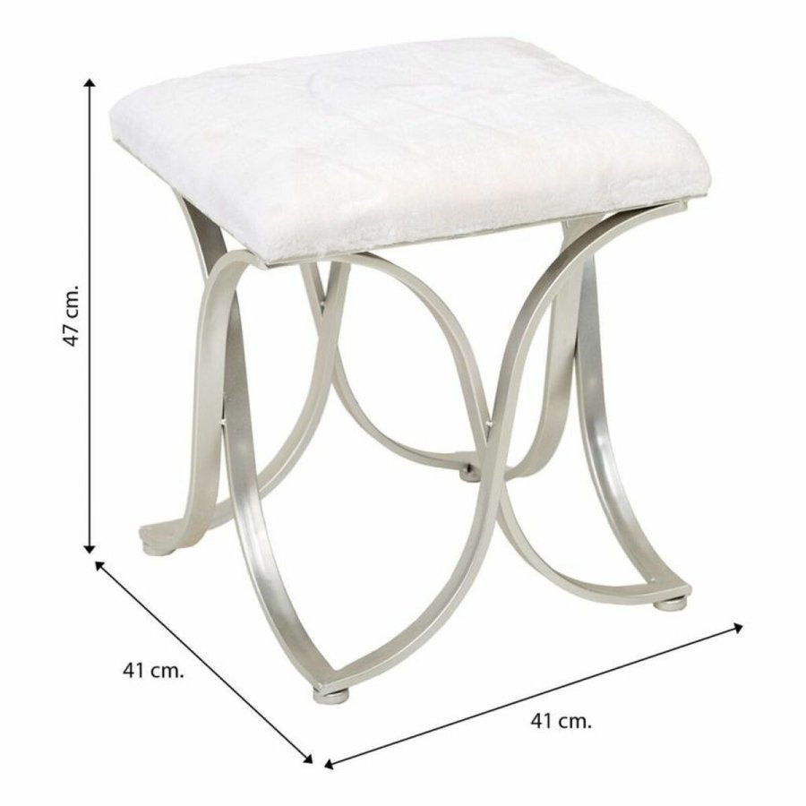 Stol Alexandra House Living Champagne Metal Svamp Tr MDF 41 x 47 x 41 cm #31