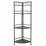 Hjrnembel Alexandra House Living Sort Gylden Metal Tr MDF 36 x 126 x 50 cm #3