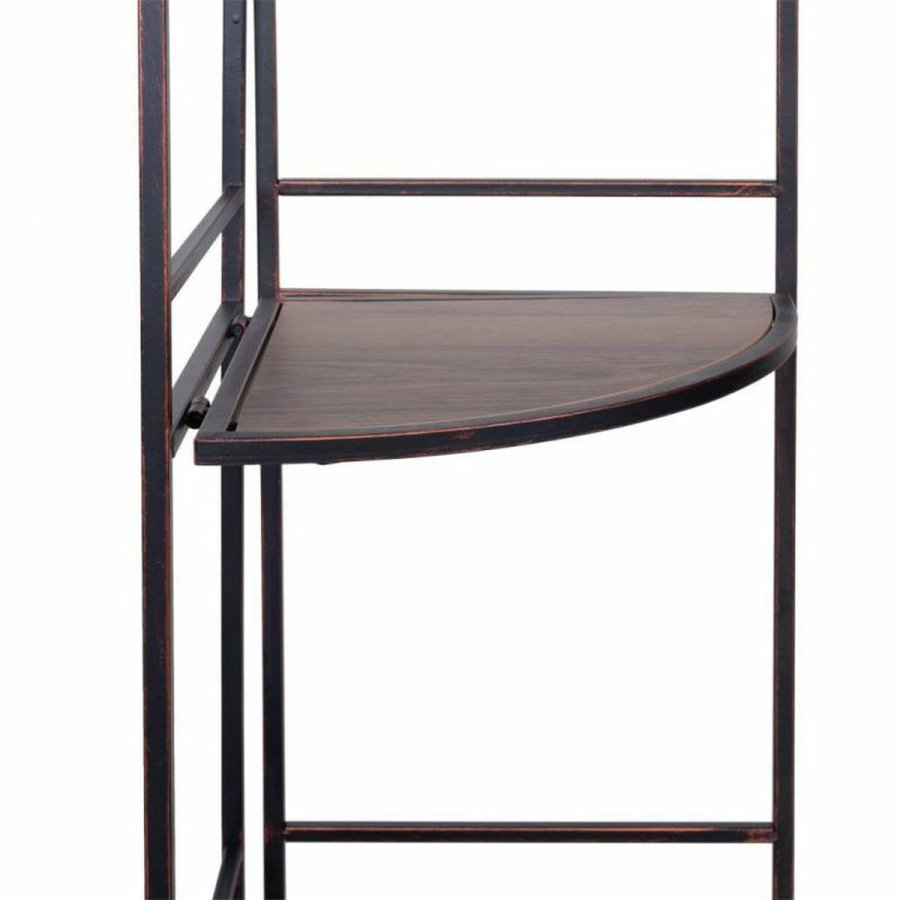 Hjrnembel Alexandra House Living Sort Gylden Metal Tr MDF 36 x 126 x 50 cm #4