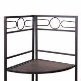 Hjrnembel Alexandra House Living Sort Gylden Metal Tr MDF 36 x 126 x 50 cm #5