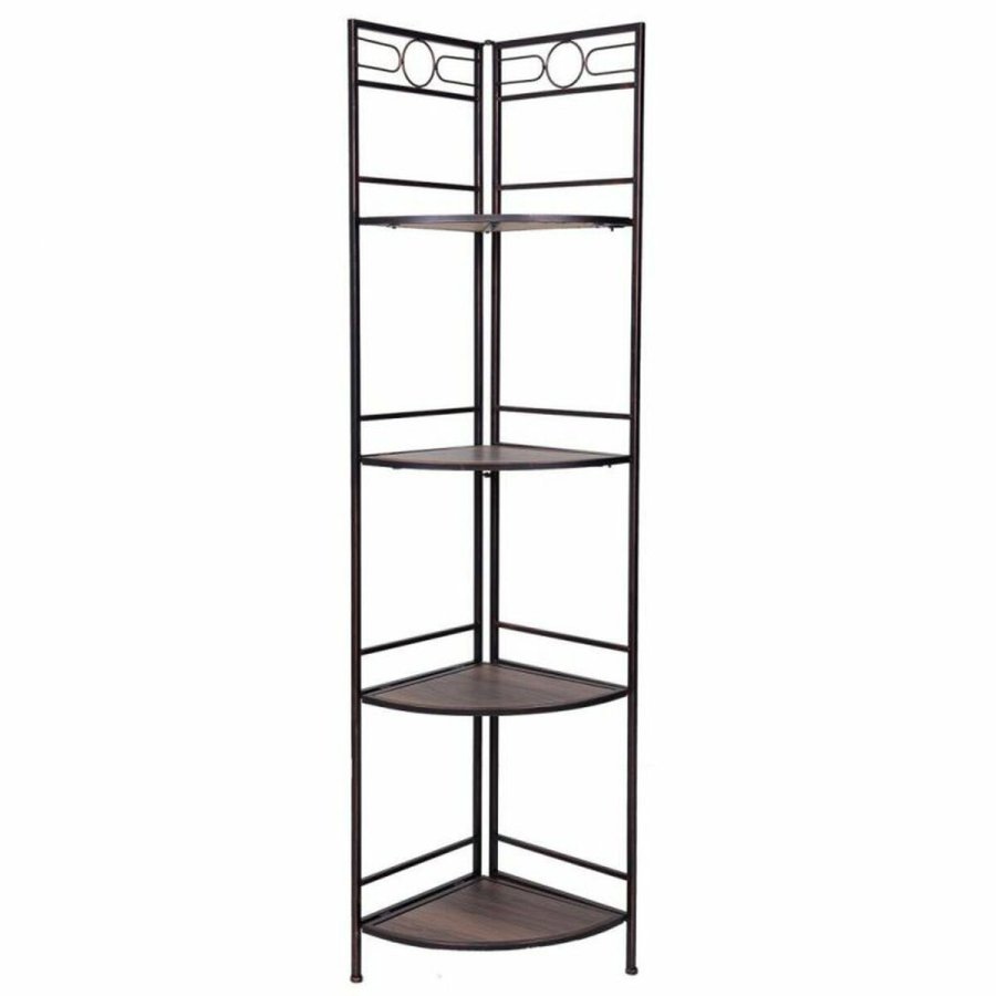 Hjrnembel Alexandra House Living Sort Gylden Metal Tr MDF 36 x 165 x 50 cm #3