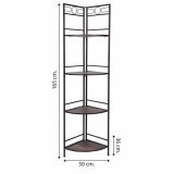 Hjrnembel Alexandra House Living Sort Gylden Metal Tr MDF 36 x 165 x 50 cm #6