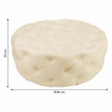 Stol Alexandra House Living PVC Tr MDF 80 x 30 x 80 cm #26