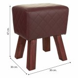 Taburet Alexandra House Living PVC Tr MDF 30 x 47 x 36 cm #26