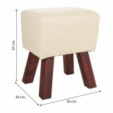 Taburet Alexandra House Living PVC Tr MDF 30 x 47 x 36 cm #26