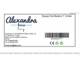 Vgspejl Alexandra House Living Hvid Glas Tr MDF 2 x 90 x 70 cm #31