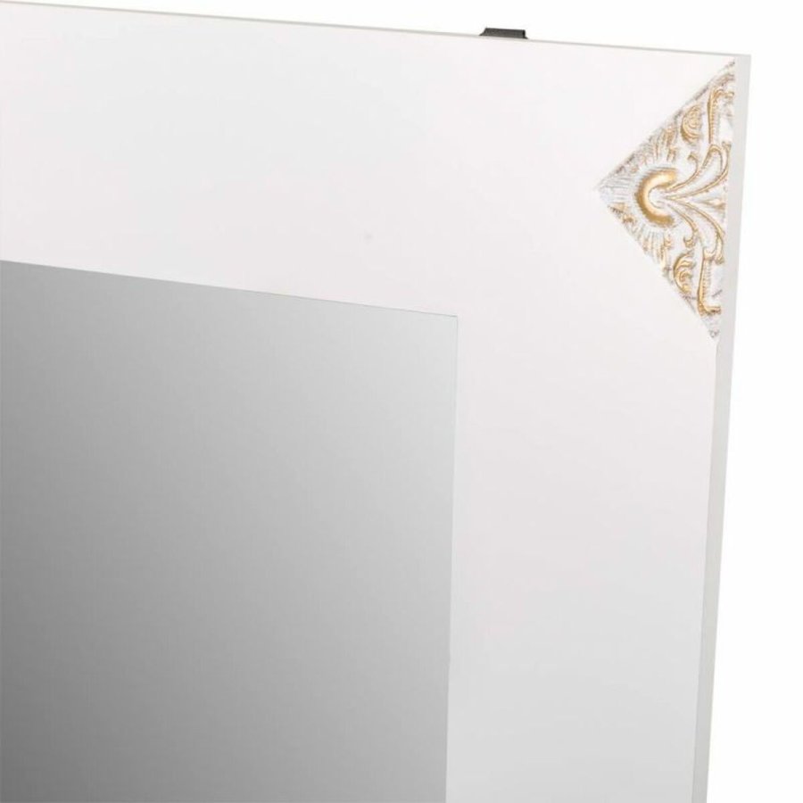Vgspejl Alexandra House Living Hvid Glas Tr MDF 2 x 90 x 70 cm #16