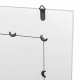 Vgspejl Alexandra House Living Hvid Glas Tr MDF 2 x 90 x 70 cm #21