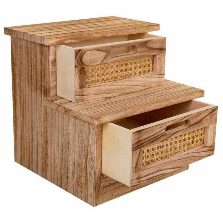 Stol Alexandra House Living Paulonia tr 34 x 34 x 34 cm Trappe #11