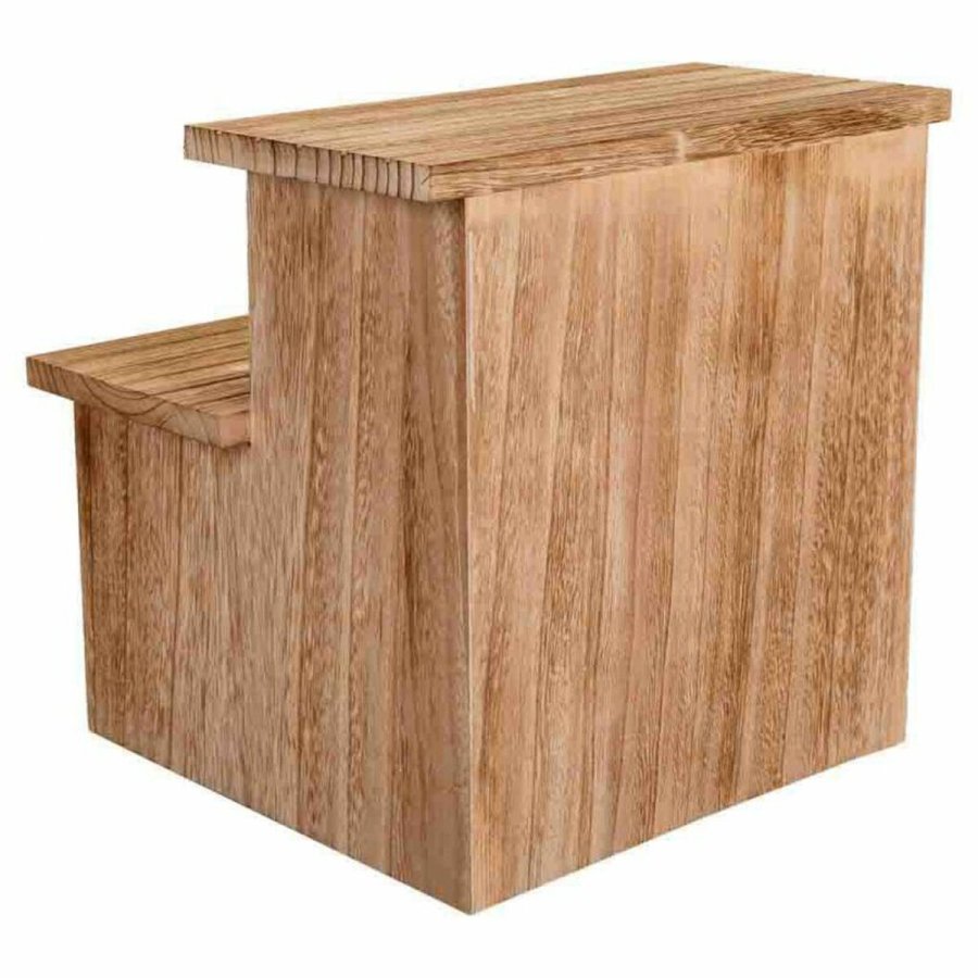 Stol Alexandra House Living Paulonia tr 34 x 34 x 34 cm Trappe #16