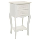 Natbord Alexandra House Living Hvid Fldefarvet 31 x 71 x 38 cm #1