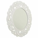 Vgspejl Alexandra House Living Hvid Fldefarvet 2 x 60 x 60 cm Cirkler #11