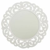 Vgspejl Alexandra House Living Hvid Fldefarvet 2 x 60 x 60 cm Cirkler #1