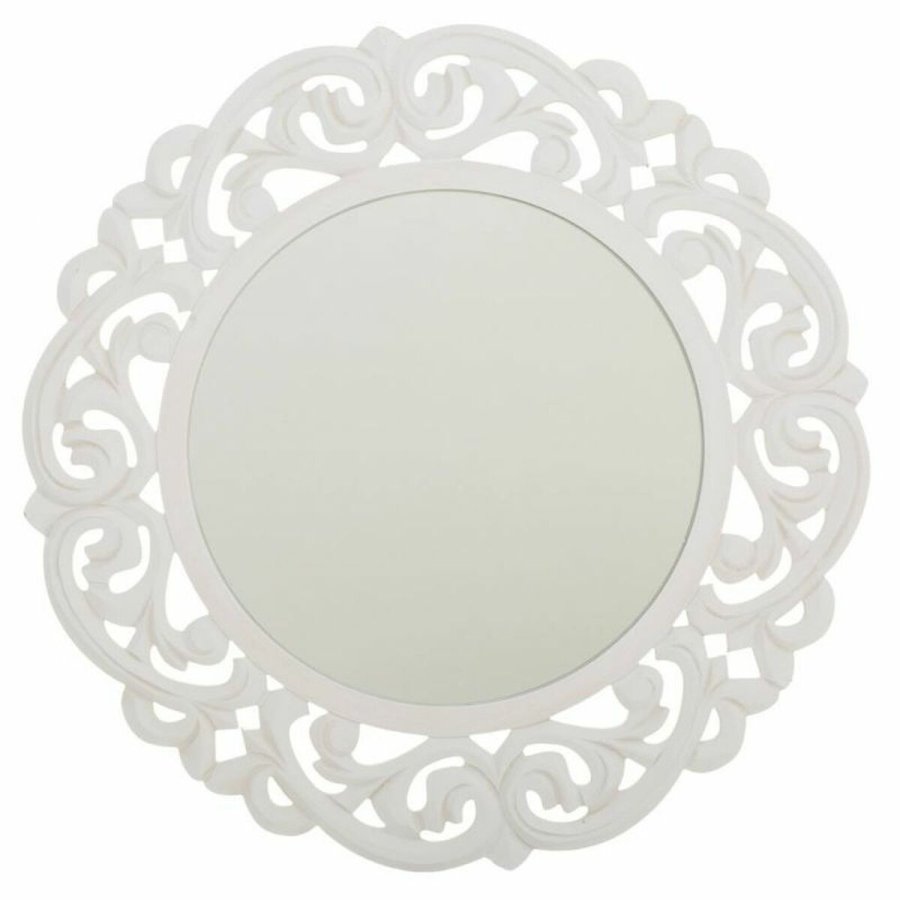 Vgspejl Alexandra House Living Hvid Fldefarvet 2 x 60 x 60 cm Cirkler #1