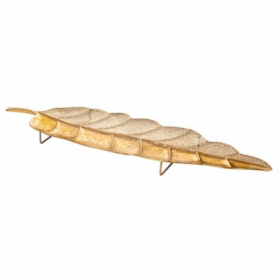 Borddekoration Alexandra House Living Gylden Jern 92 x 6 x 26 cm Ark 2 Dele #4