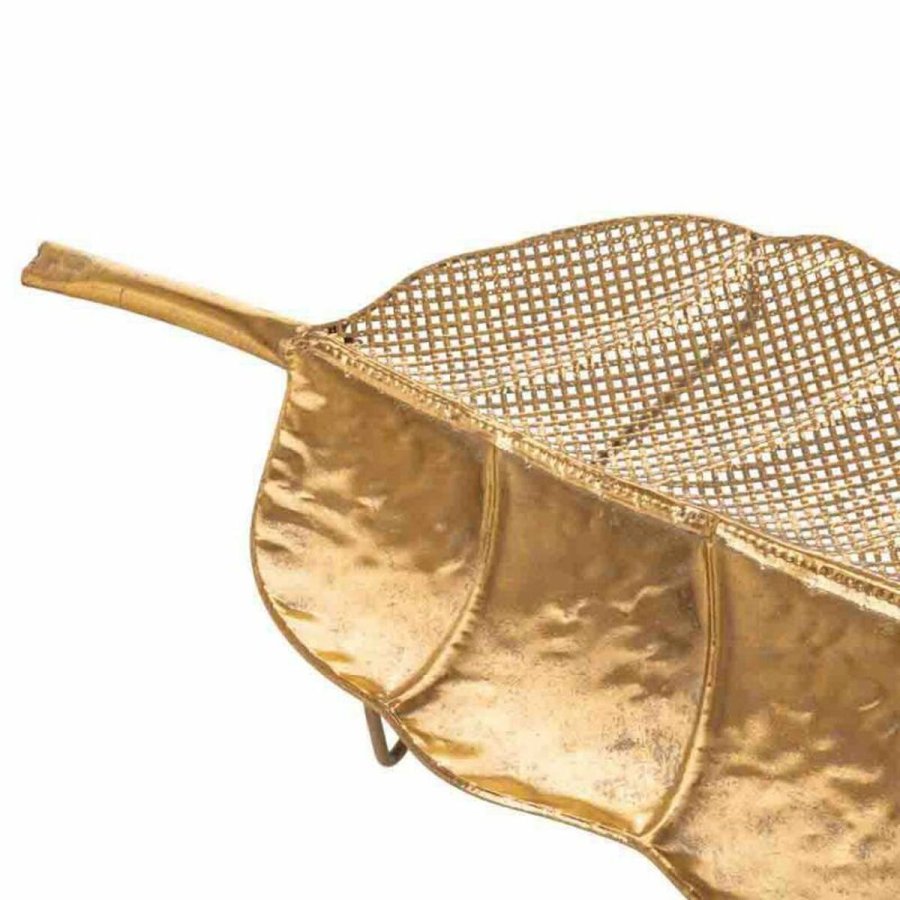 Borddekoration Alexandra House Living Gylden Jern 92 x 6 x 26 cm Ark 2 Dele #5