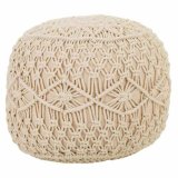 Puf Alexandra House Living Fldefarvet Bambus Svamp Tr MDF 50 x 30 x 50 cm #1