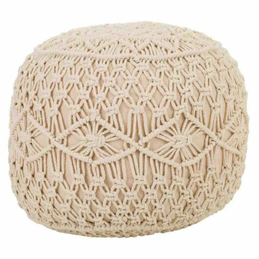 Puf Alexandra House Living Fldefarvet Bambus Svamp Tr MDF 50 x 30 x 50 cm #1