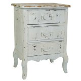 Natbord Alexandra House Living Hvid 40 x 70 x 50 cm #1