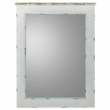 Vgspejl Alexandra House Living Hvid 3 x 90 x 70 cm Rektangulr #1