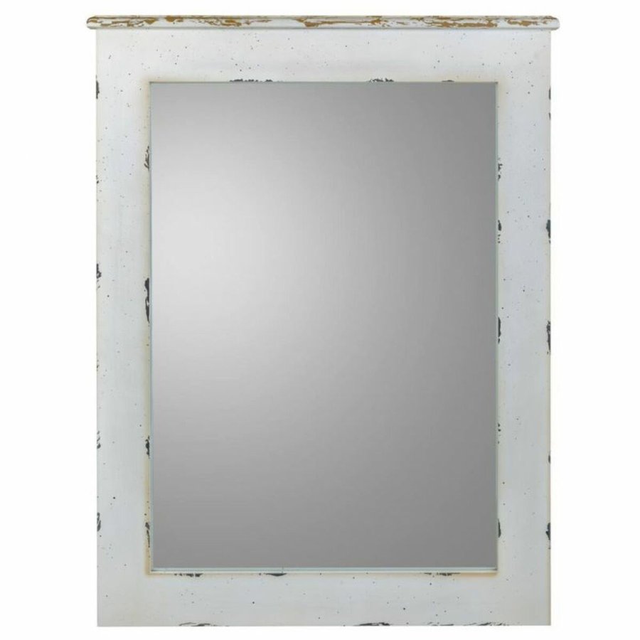 Vgspejl Alexandra House Living Hvid 3 x 90 x 70 cm Rektangulr #1