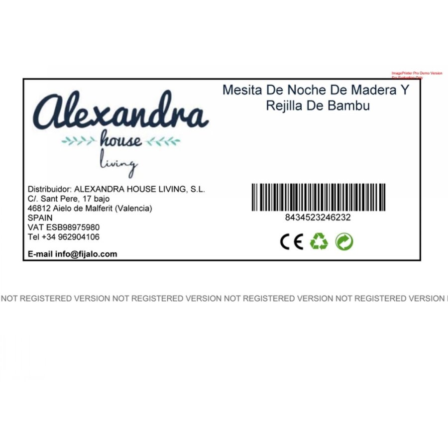 Natbord Alexandra House Living Gr 36 x 56 x 50 cm #6