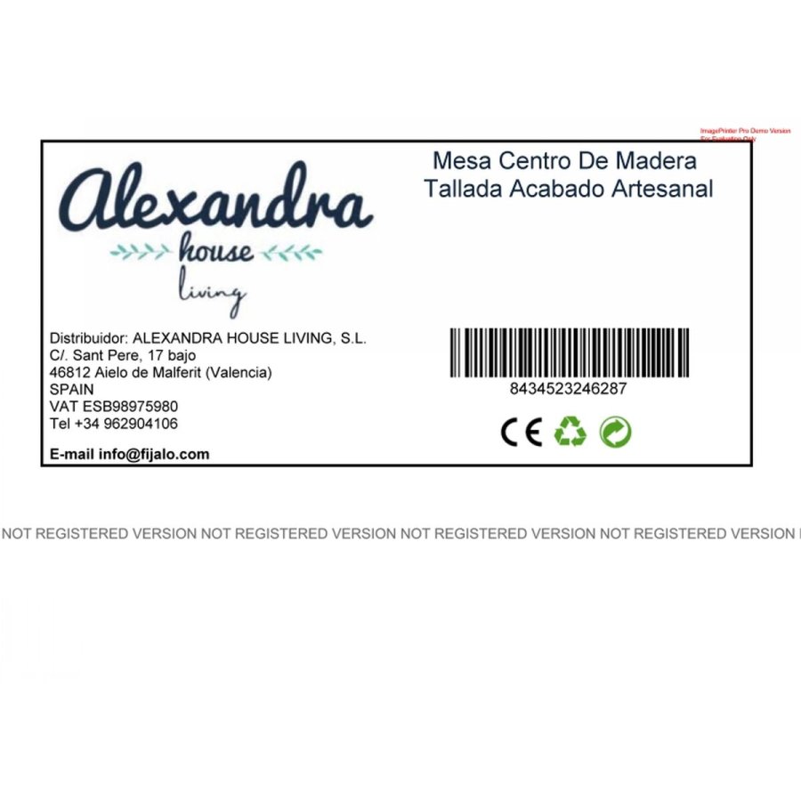 Sofabord Alexandra House Living 33 x 14 x 33 cm #2