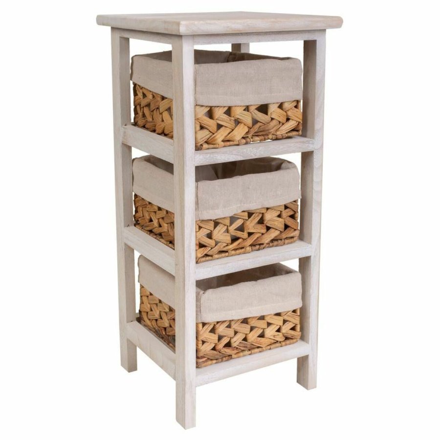 Natbord Alexandra House Living Hvid 25 x 57 x 25 cm #1