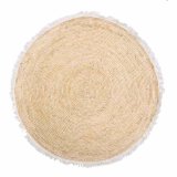 Tppe Alexandra House Living Hvid Natur 120 x 120 cm Cirkulr #1