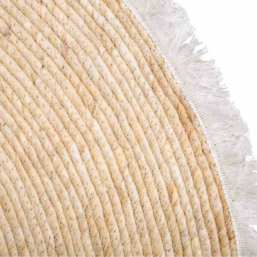 Tppe Alexandra House Living Hvid Natur 120 x 120 cm Cirkulr #21