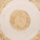 Tppe Alexandra House Living Hvid Natur 100 x 100 cm Cirkulr #16
