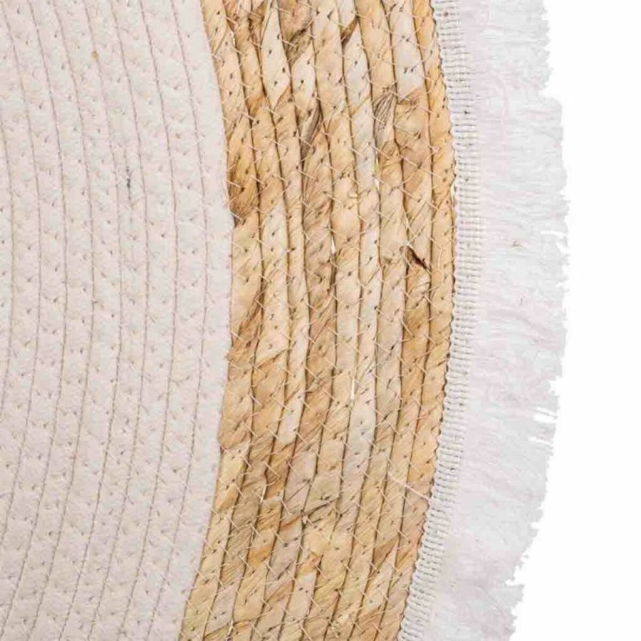 Tppe Alexandra House Living Hvid Natur 100 x 100 cm Cirkulr #21