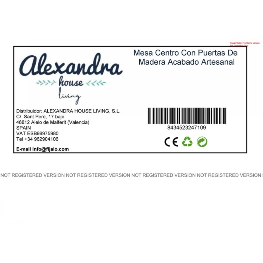 Sofabord Alexandra House Living Brun Tr 85 x 45 x 85 cm #2